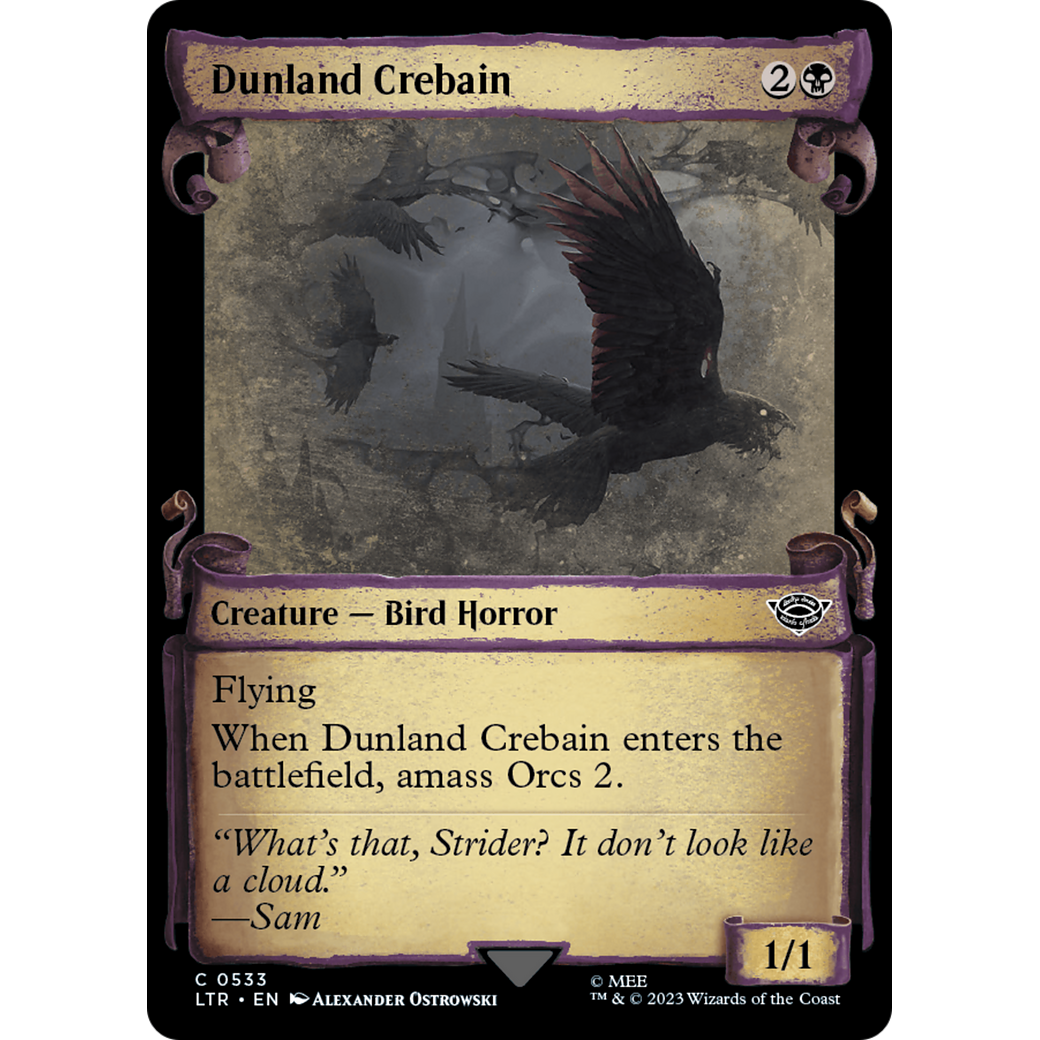 Dunland Crebain (LTR-533) - The Lord of the Rings: Tales of Middle-earth: (Showcase)