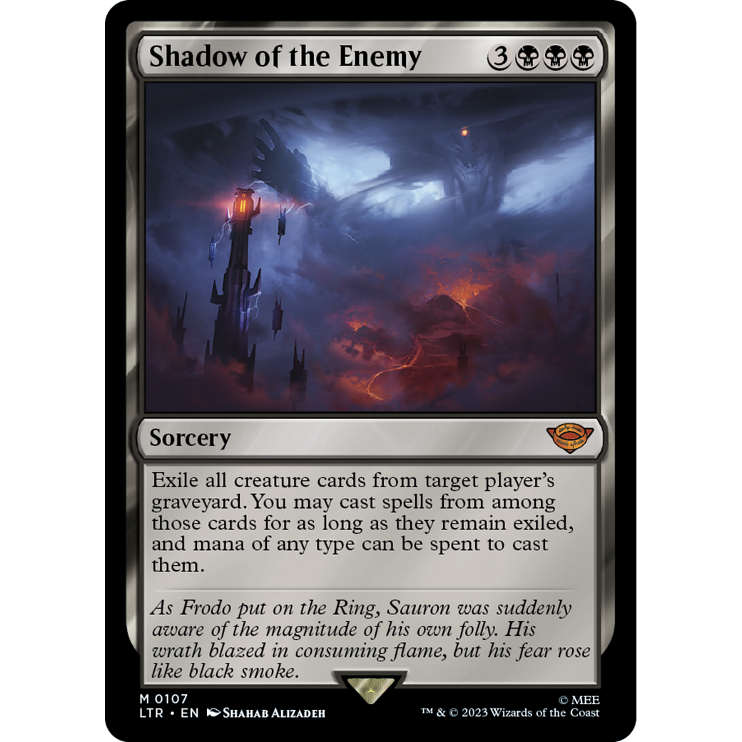 Shadow of the Enemy (LTR-107) - The Lord of the Rings: Tales of Middle-earth Foil