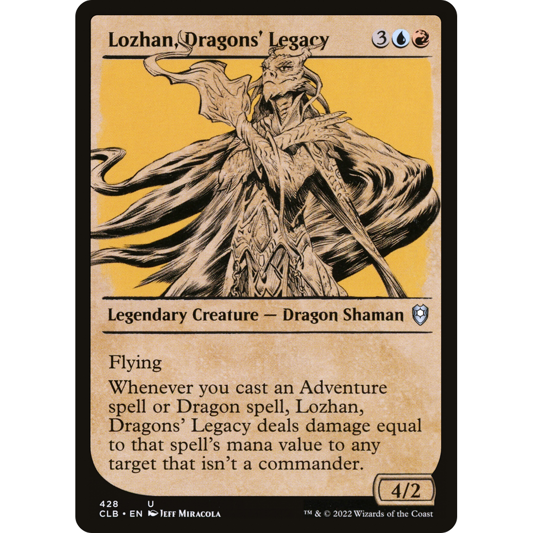 Lozhan, Dragons' Legacy (CLB-428) - Commander Legends: Battle for Baldur's Gate: (Showcase) Foil