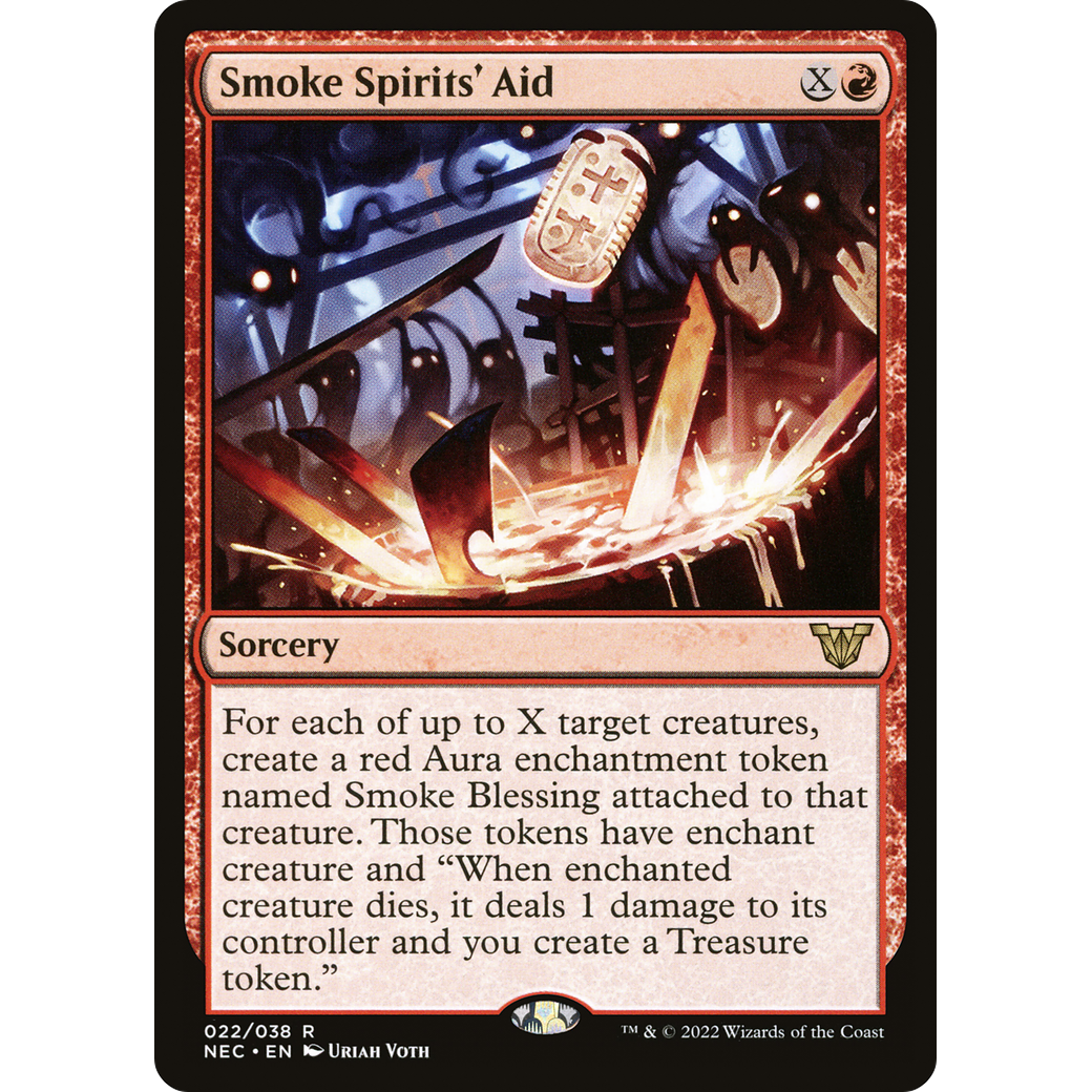 Smoke Spirits' Aid (NEC-022) - Neon Dynasty Commander