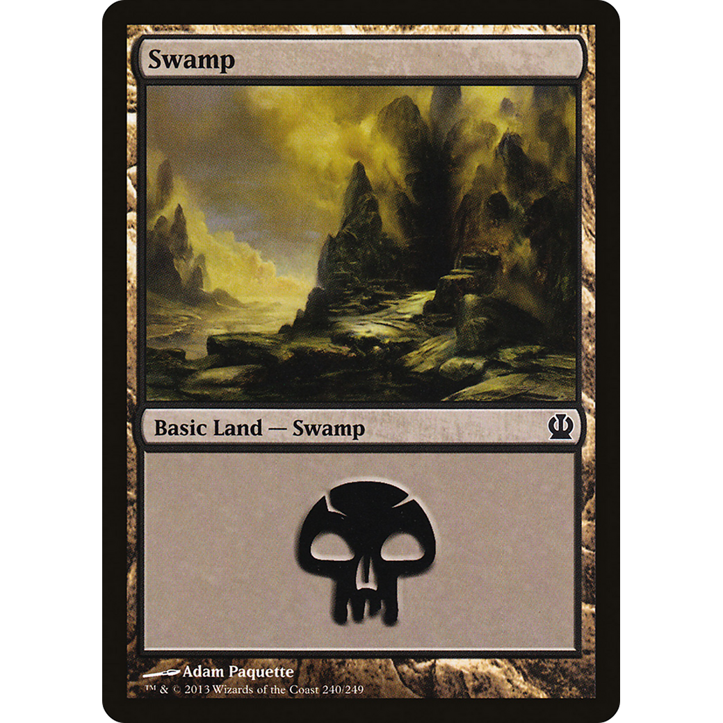 Swamp (240) (THS-240) - Theros Foil