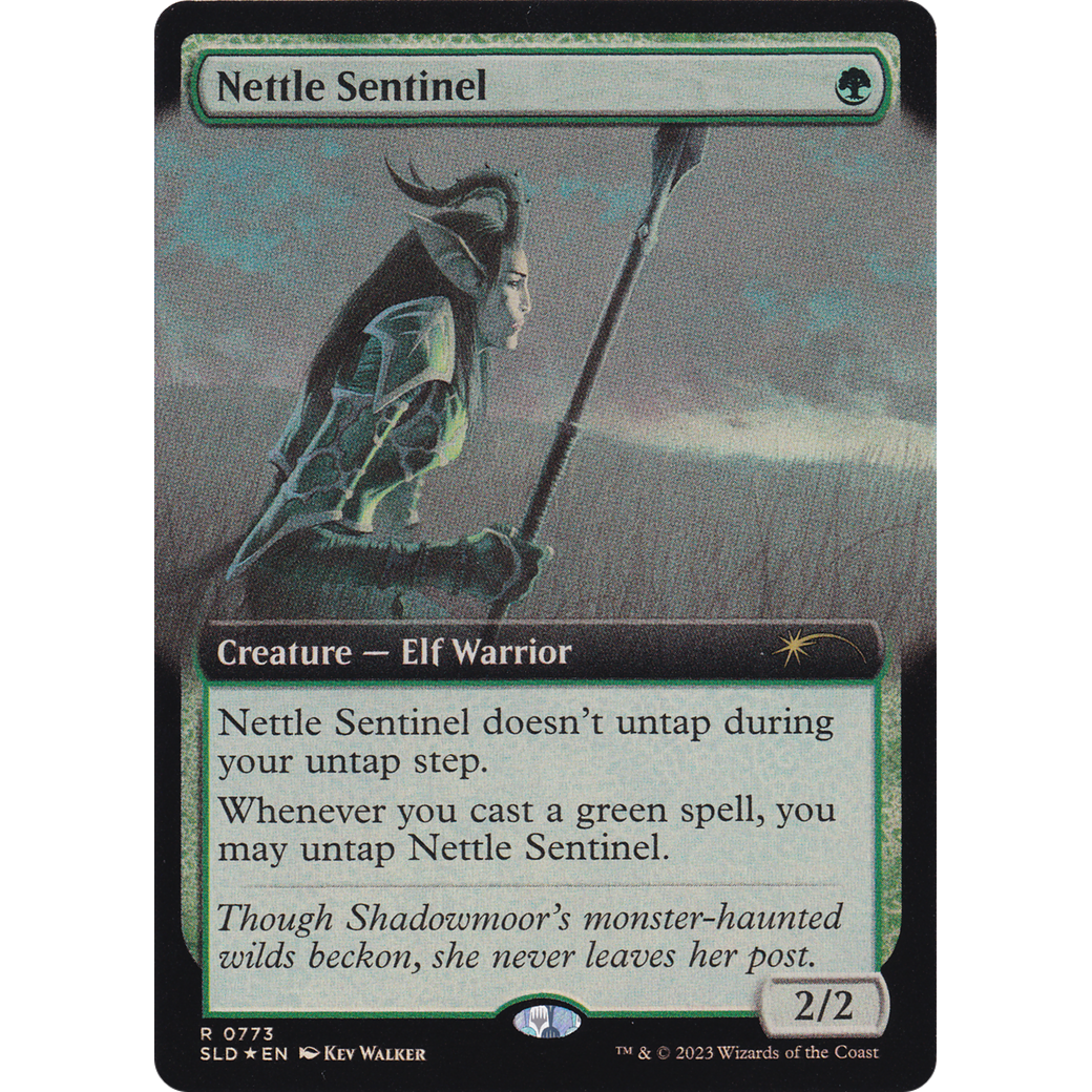 Nettle Sentinel (Extended Art) (SLD-773) - Secret Lair Drop: (Extended Art) Foil