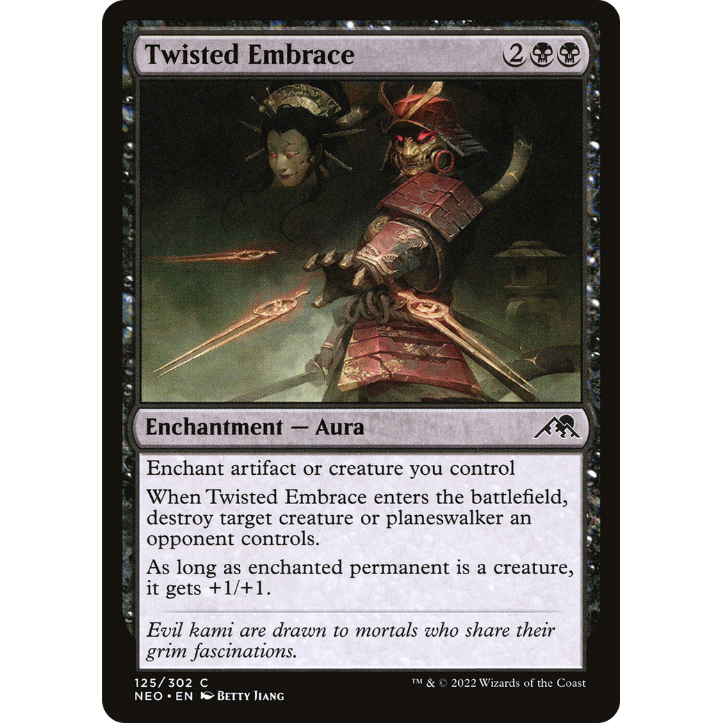 Twisted Embrace (NEO-125) - Kamigawa: Neon Dynasty Foil