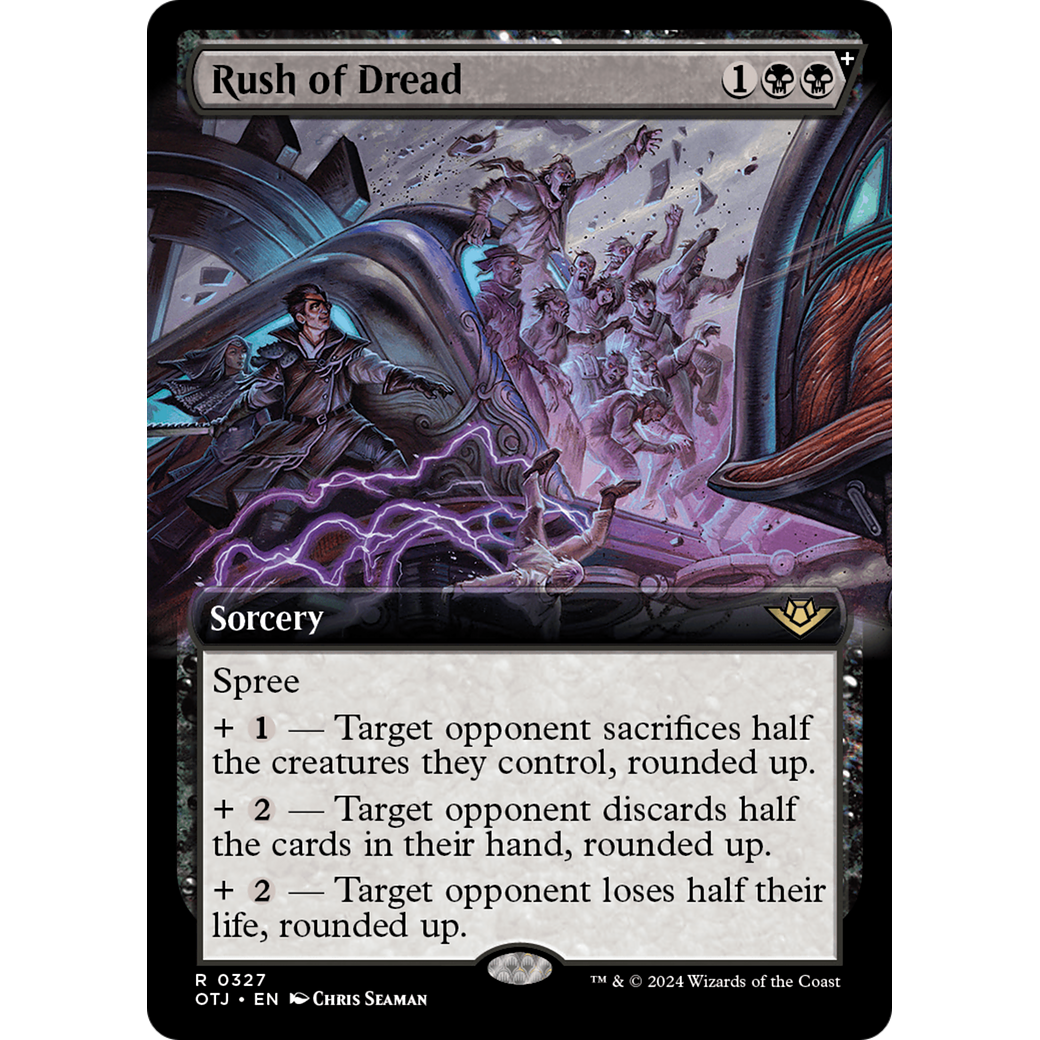 Rush of Dread (OTJ-327) - Outlaws of Thunder Junction: (Extended Art, spree)