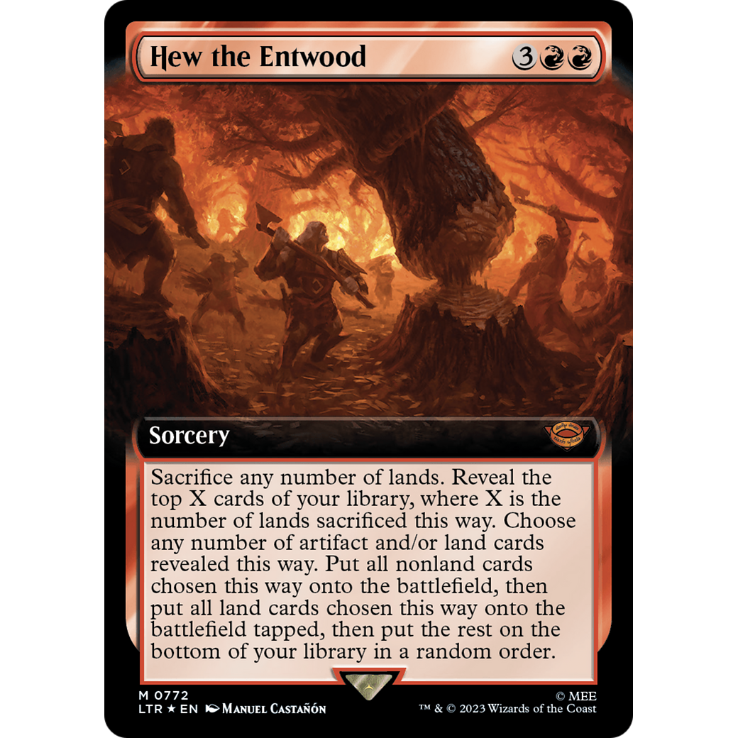 Hew the Entwood (LTR-772) - The Lord of the Rings: Tales of Middle-earth: (Extended Art) Foil