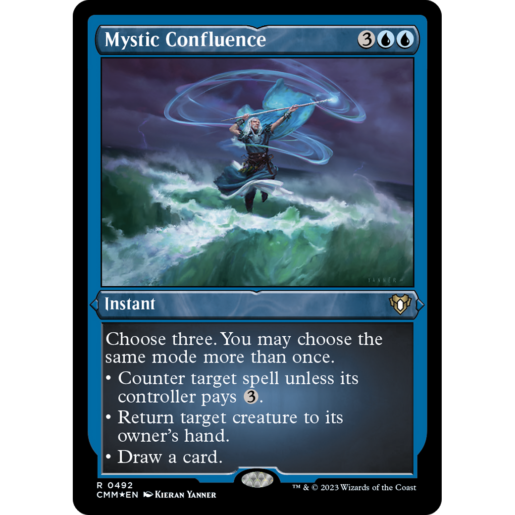 Mystic Confluence (CMM-492) - Commander Masters Etched Foil