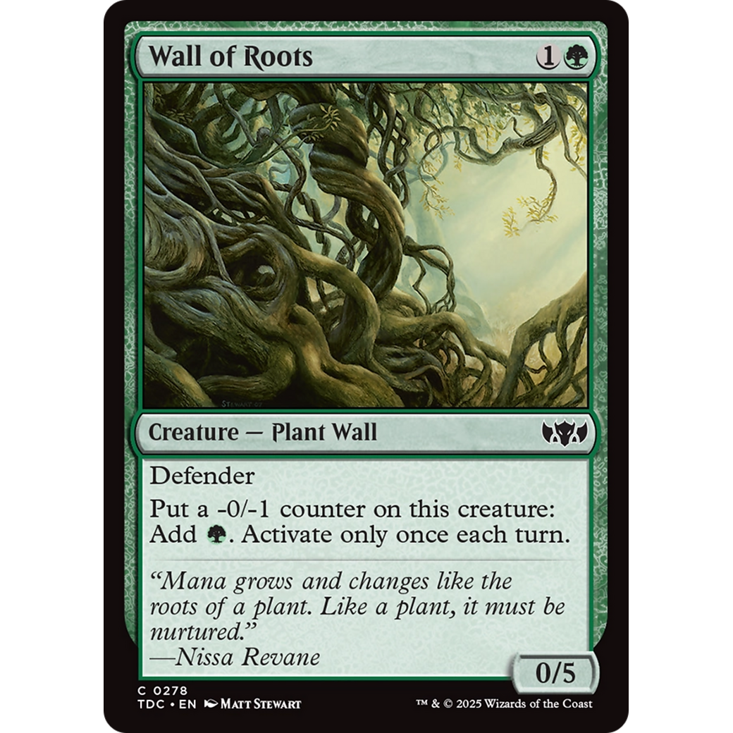 Wall of Roots (TDC-278) - Commander: Tarkir: Dragonstorm