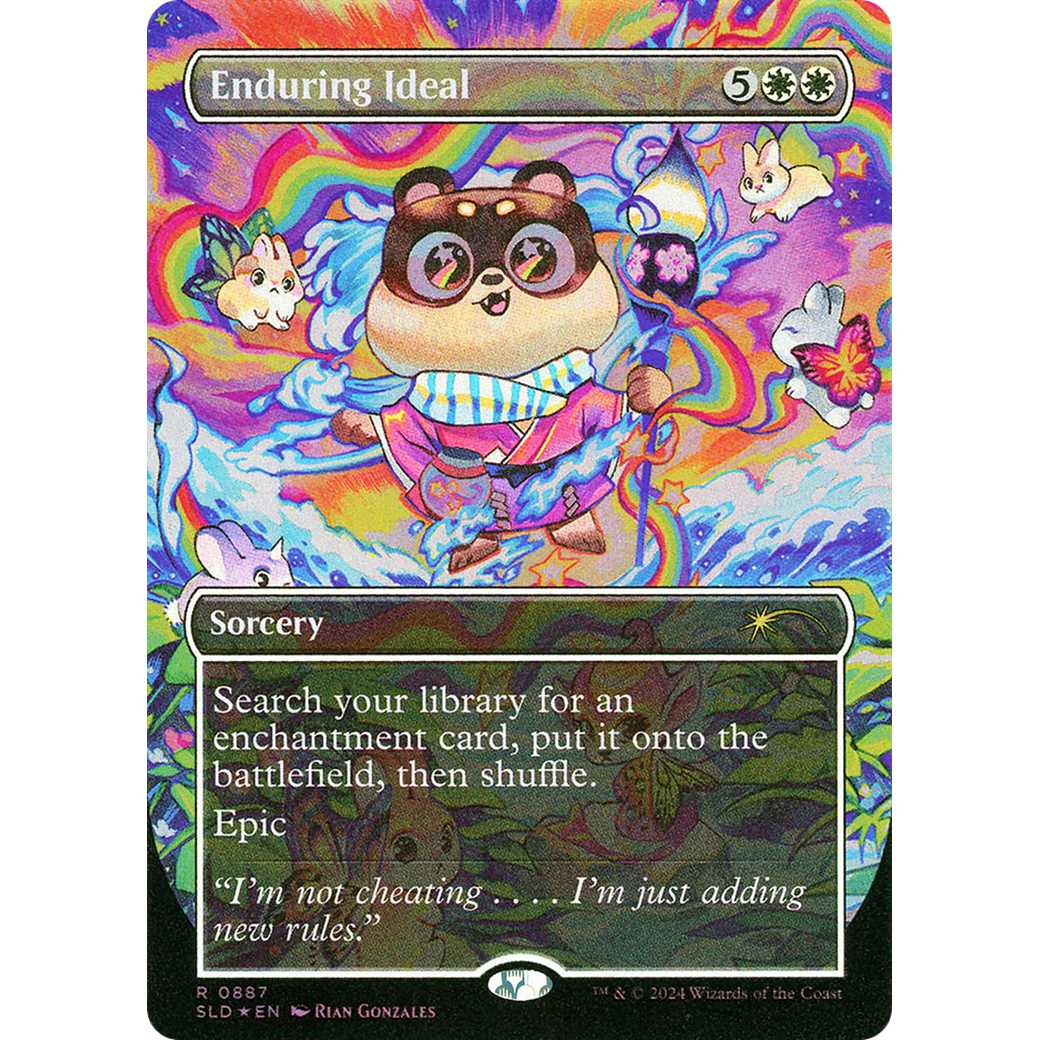Enduring Ideal (Rainbow Foil) (SLD-887) - Secret Lair Drop (Borderless) Foil