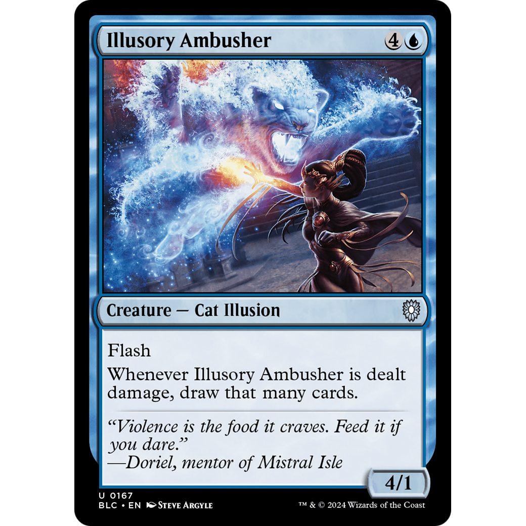 Illusory Ambusher (BLC-167) - Bloomburrow Commander