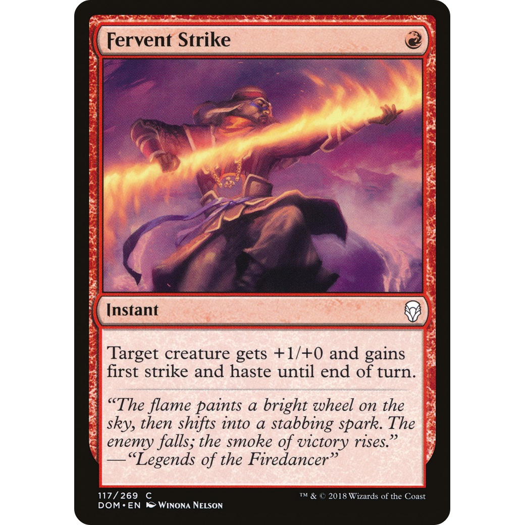 Fervent Strike (DOM-117) - Dominaria Foil