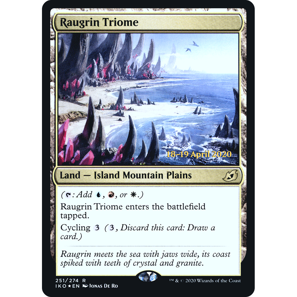 Raugrin Triome (PRE-251) - Ikoria: Lair of Behemoths Promos Foil