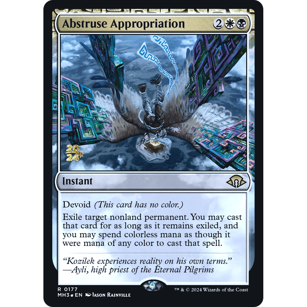 Abstruse Appropriation (PRE-177S) - Modern Horizons 3 Promos: (devoid) Foil