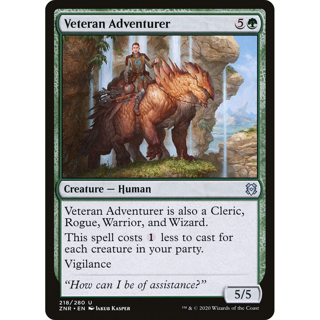 Veteran Adventurer (ZNR-218) - Zendikar Rising Foil