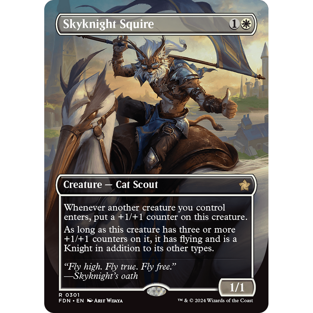 Skyknight Squire (FDN-301) - Foundations (Borderless) Foil