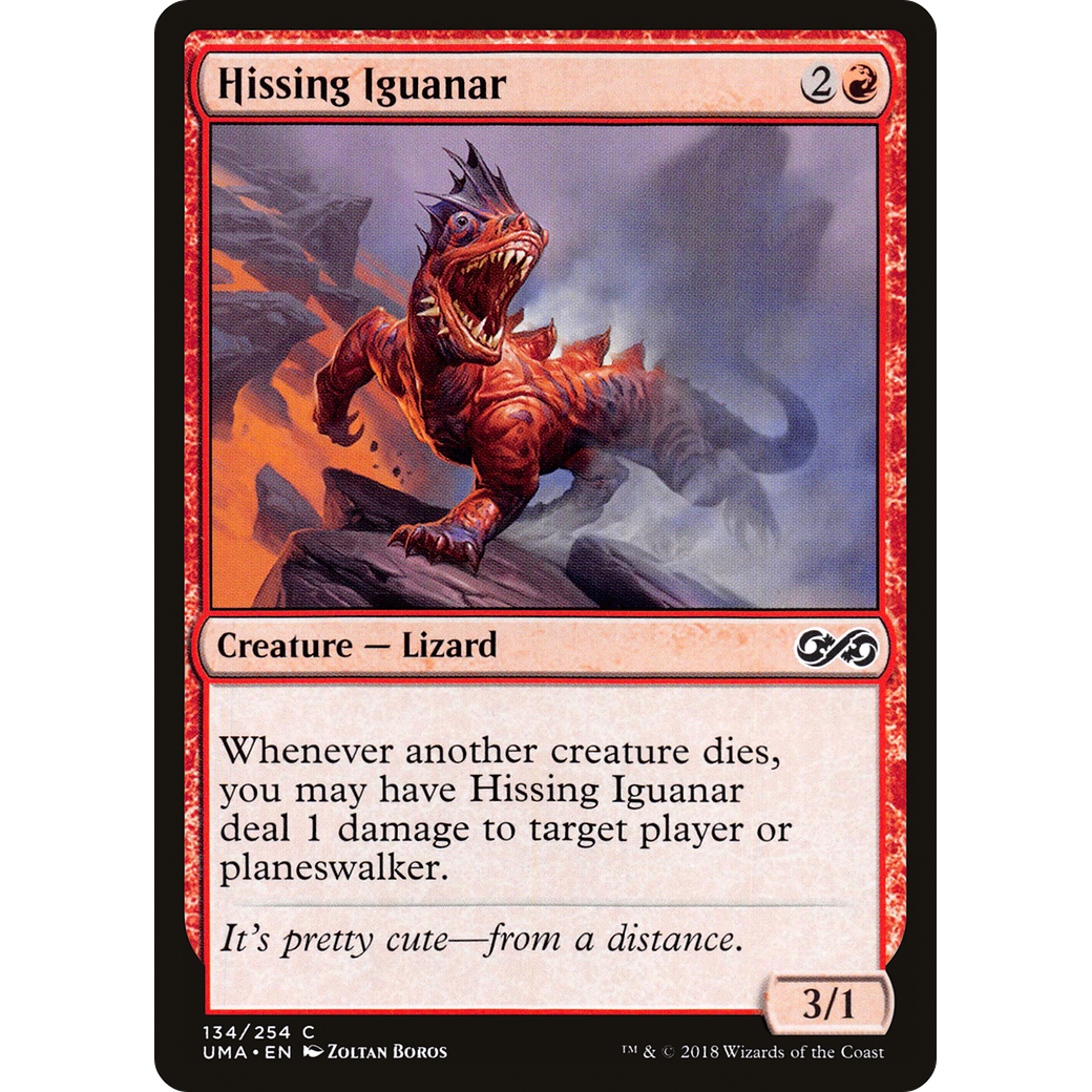 Hissing Iguanar (UMA-134) - Ultimate Masters Foil