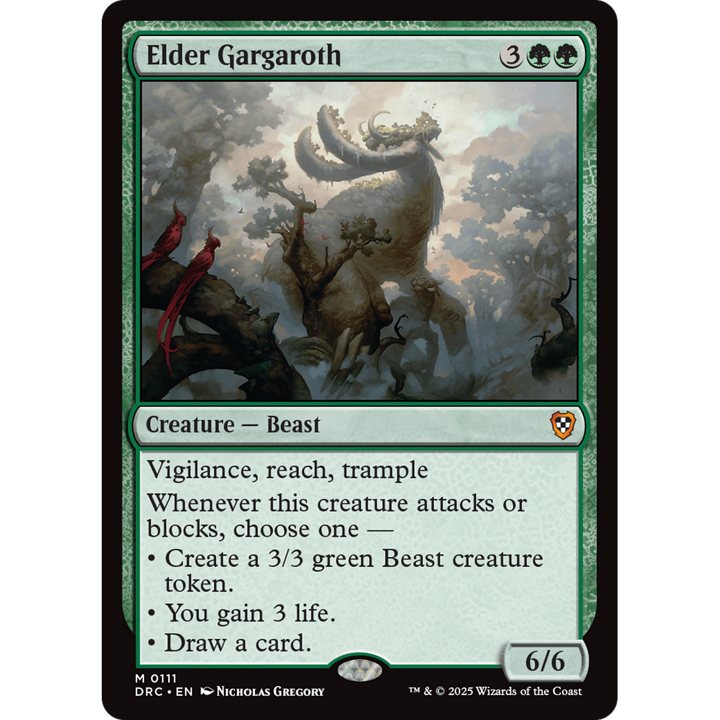 Elder Gargaroth (DRC-111) - Commander: Aetherdrift Foil