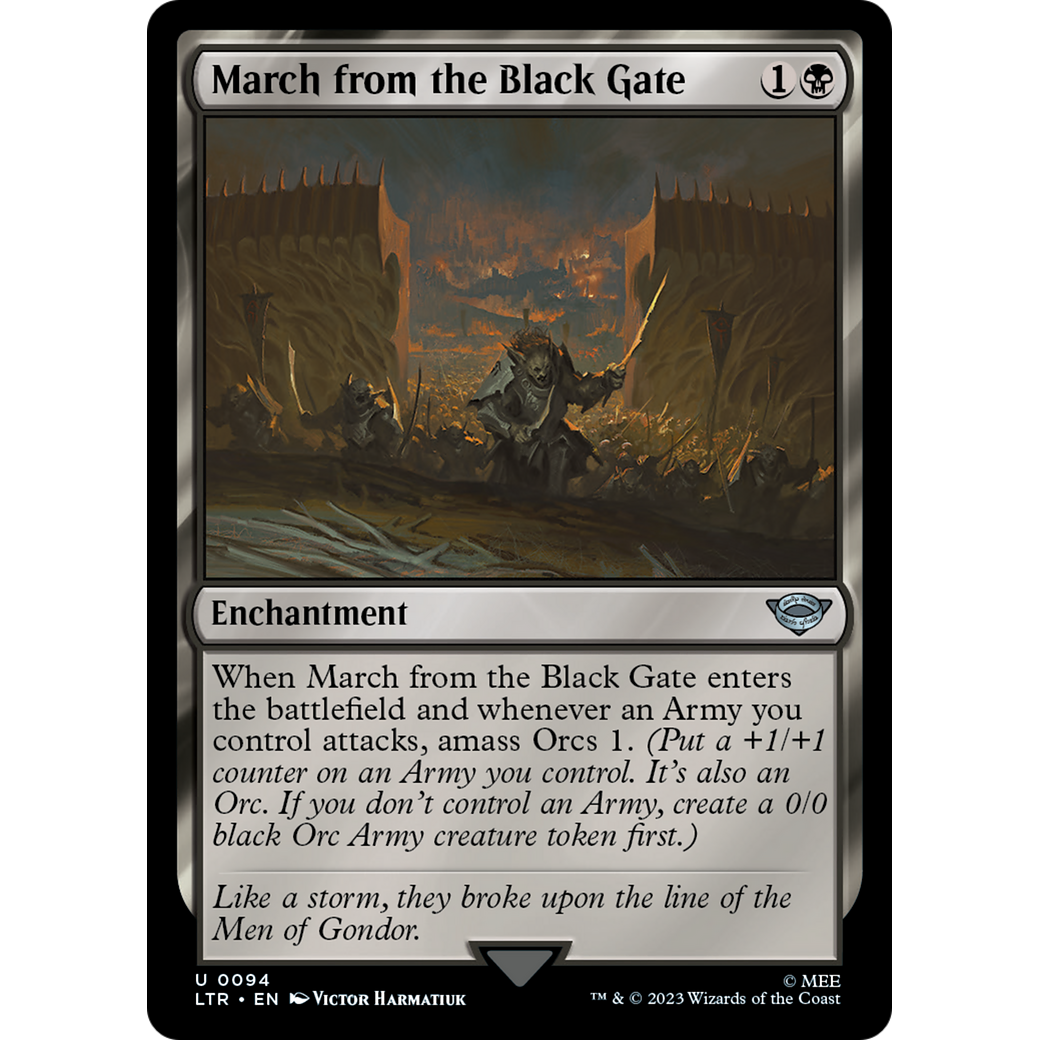 March from the Black Gate (LTR-094) - The Lord of the Rings: Tales of Middle-earth