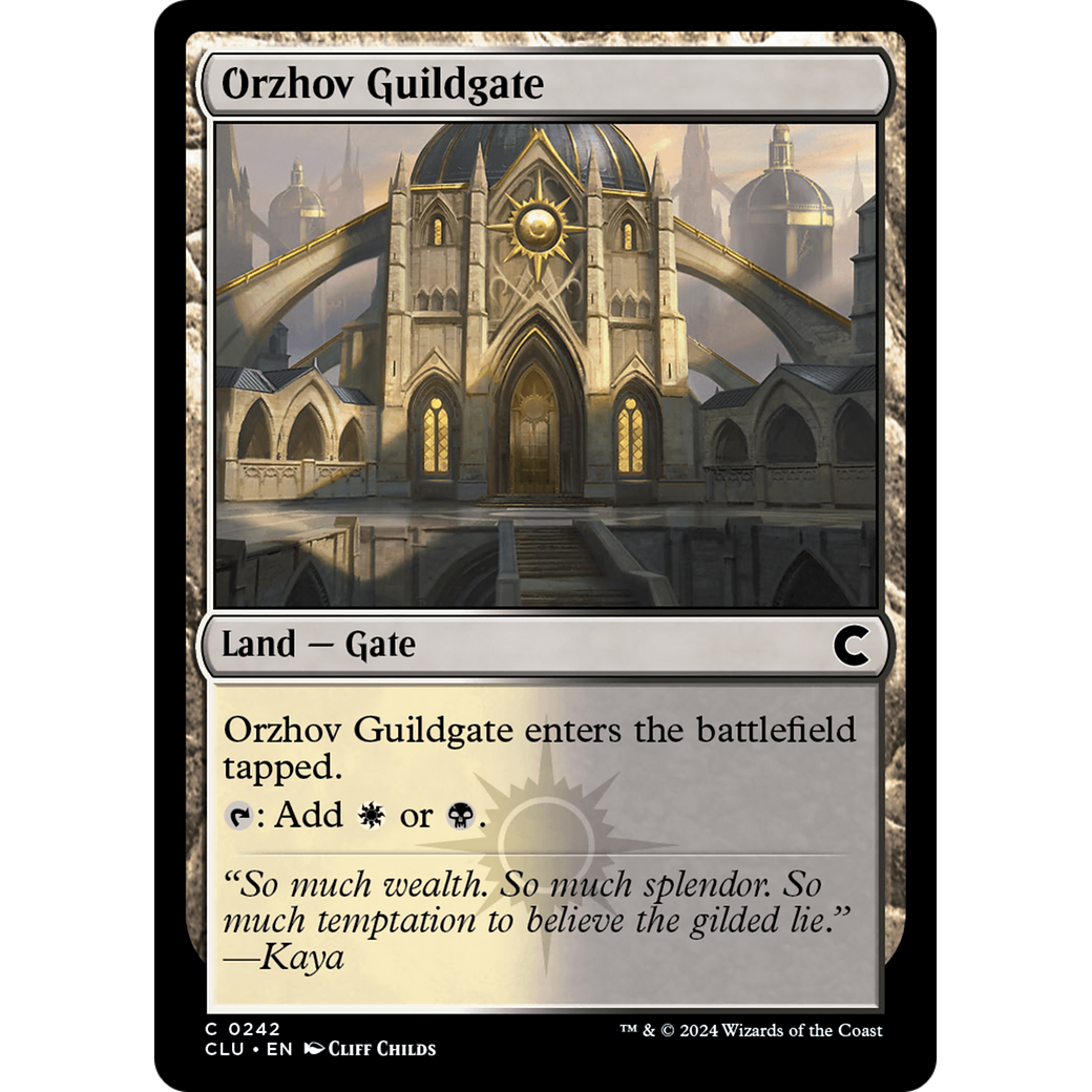 Orzhov Guildgate (CLU-242) - Ravnica: Clue Edition