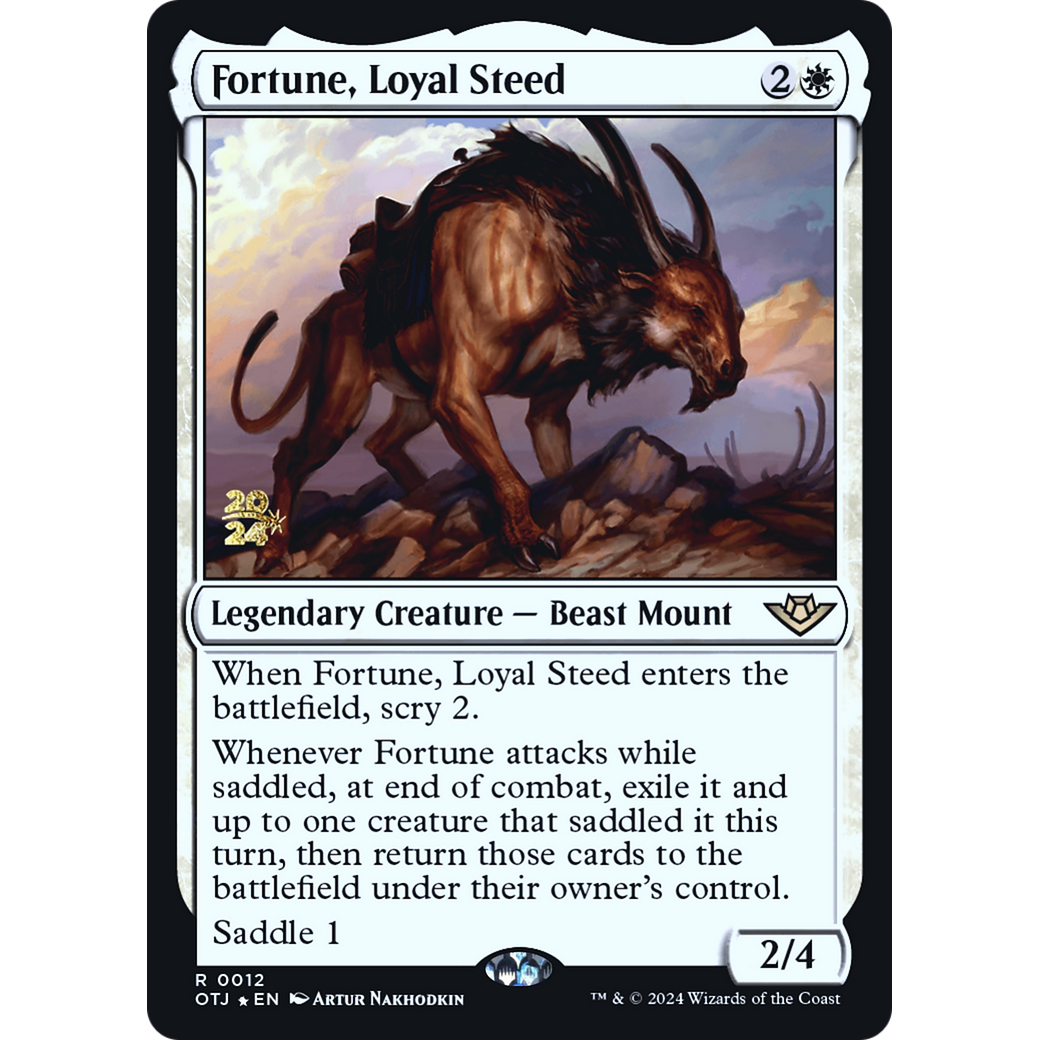 Fortune, Loyal Steed (PRE-12S) - Outlaws of Thunder Junction Promos Foil