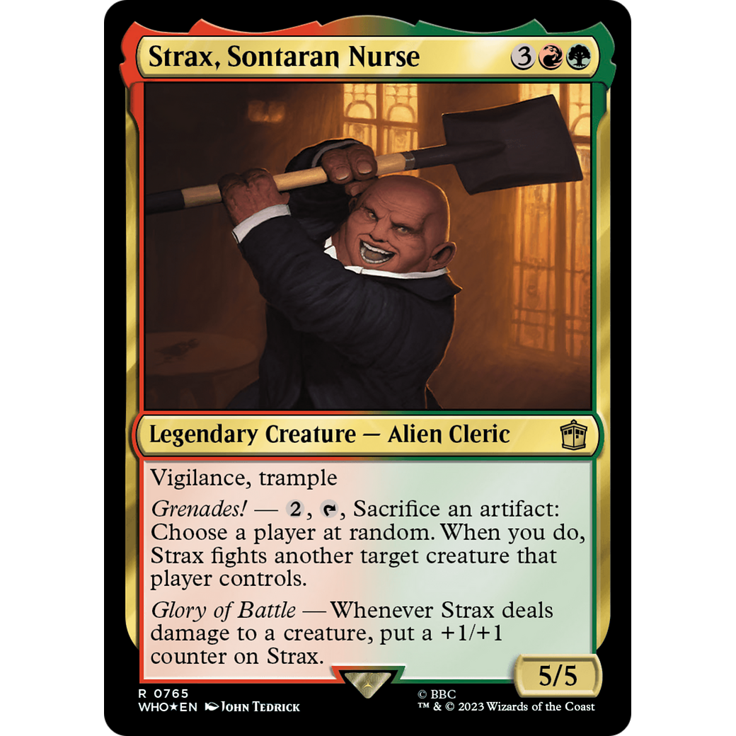 Strax, Sontaran Nurse (Surge Foil) (WHO-765) - Doctor Who Foil