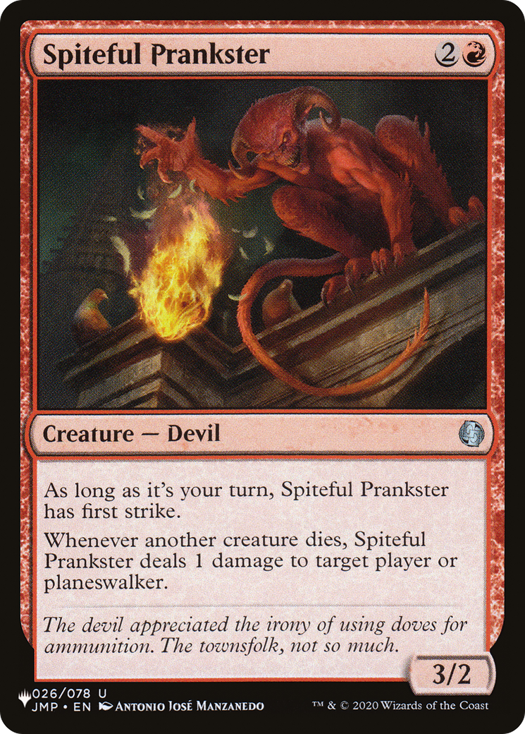 Spiteful Prankster (LIST-026/078) - The List