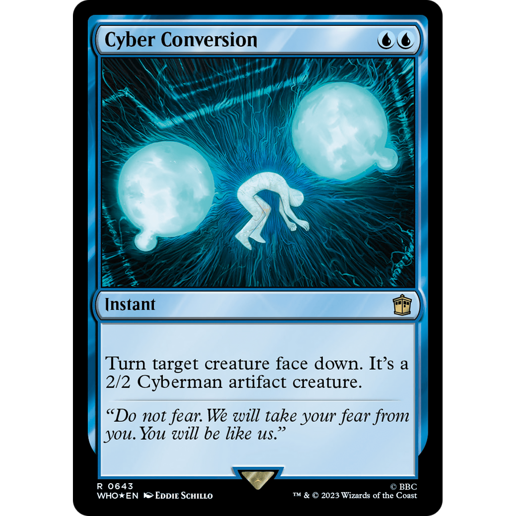 Cyber Conversion (Surge Foil) (WHO-643) - Doctor Who Foil