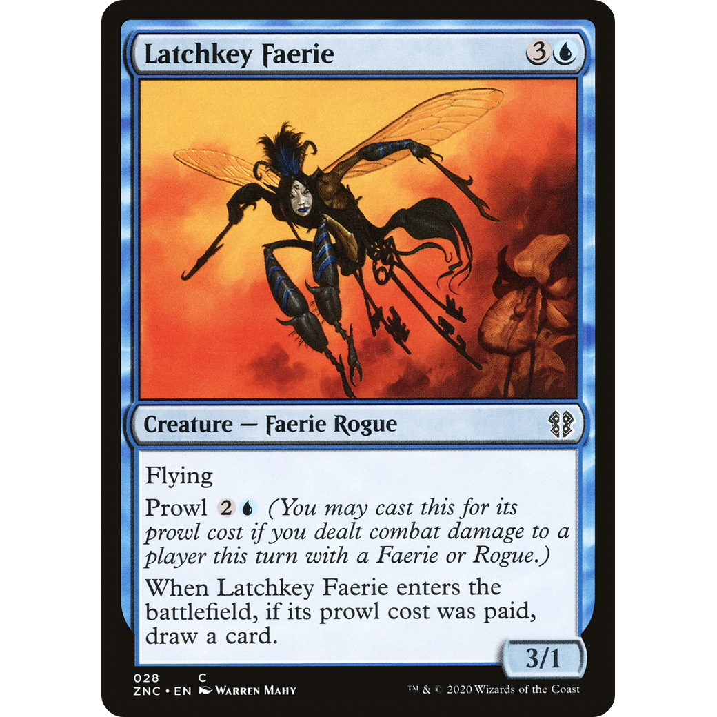Latchkey Faerie (ZNC-028) - Zendikar Rising Commander
