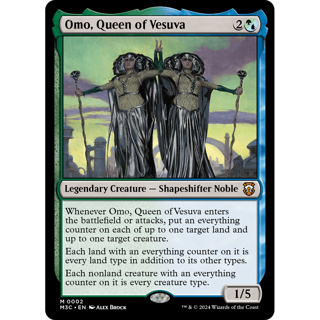 Omo, Queen of Vesuva (M3C-002) - Modern Horizons 3 Commander Foil