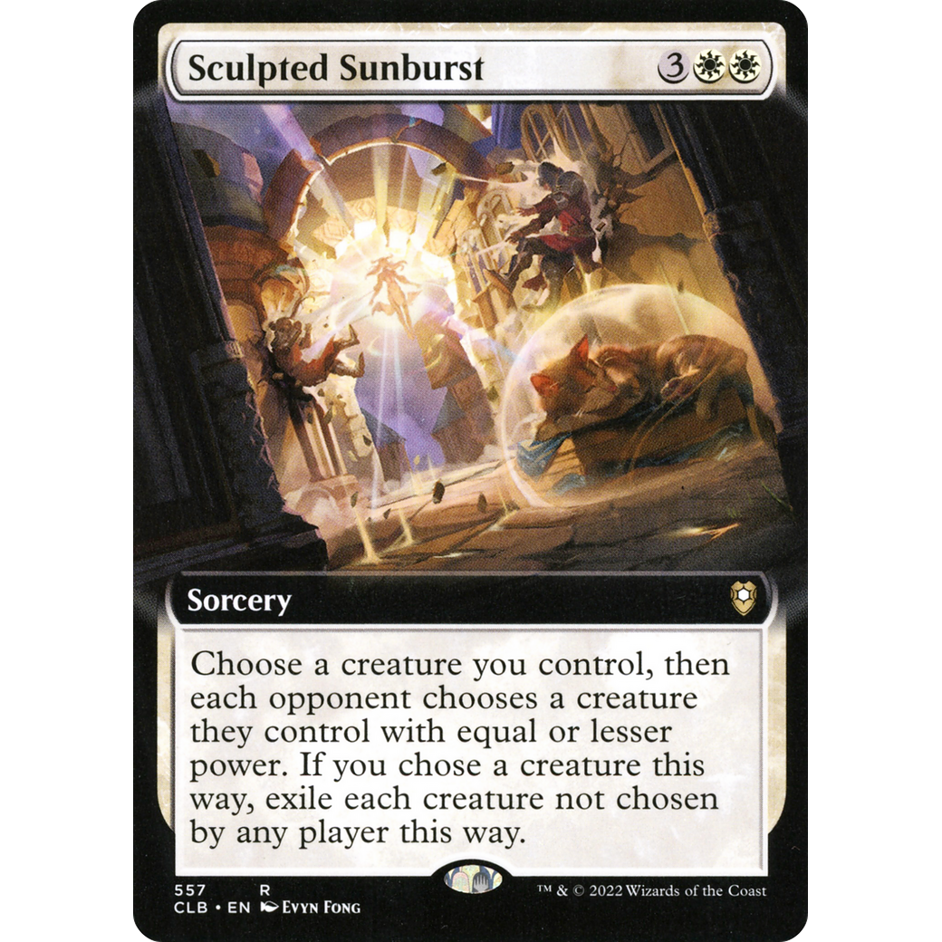 Sculpted Sunburst (CLB-557) - Commander Legends: Battle for Baldur's Gate: (Extended Art) Foil