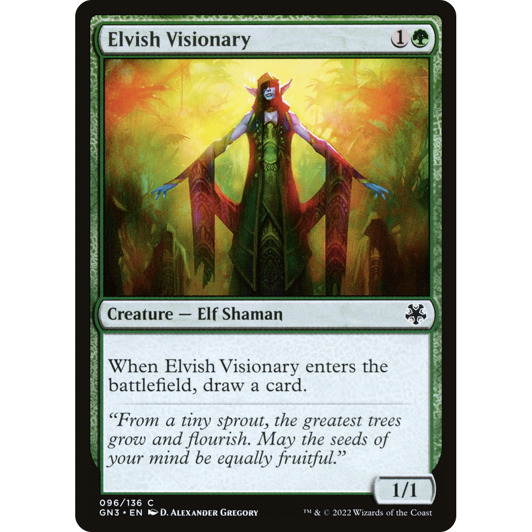 Elvish Visionary (GN3-096) - Game Night: Free-for-All