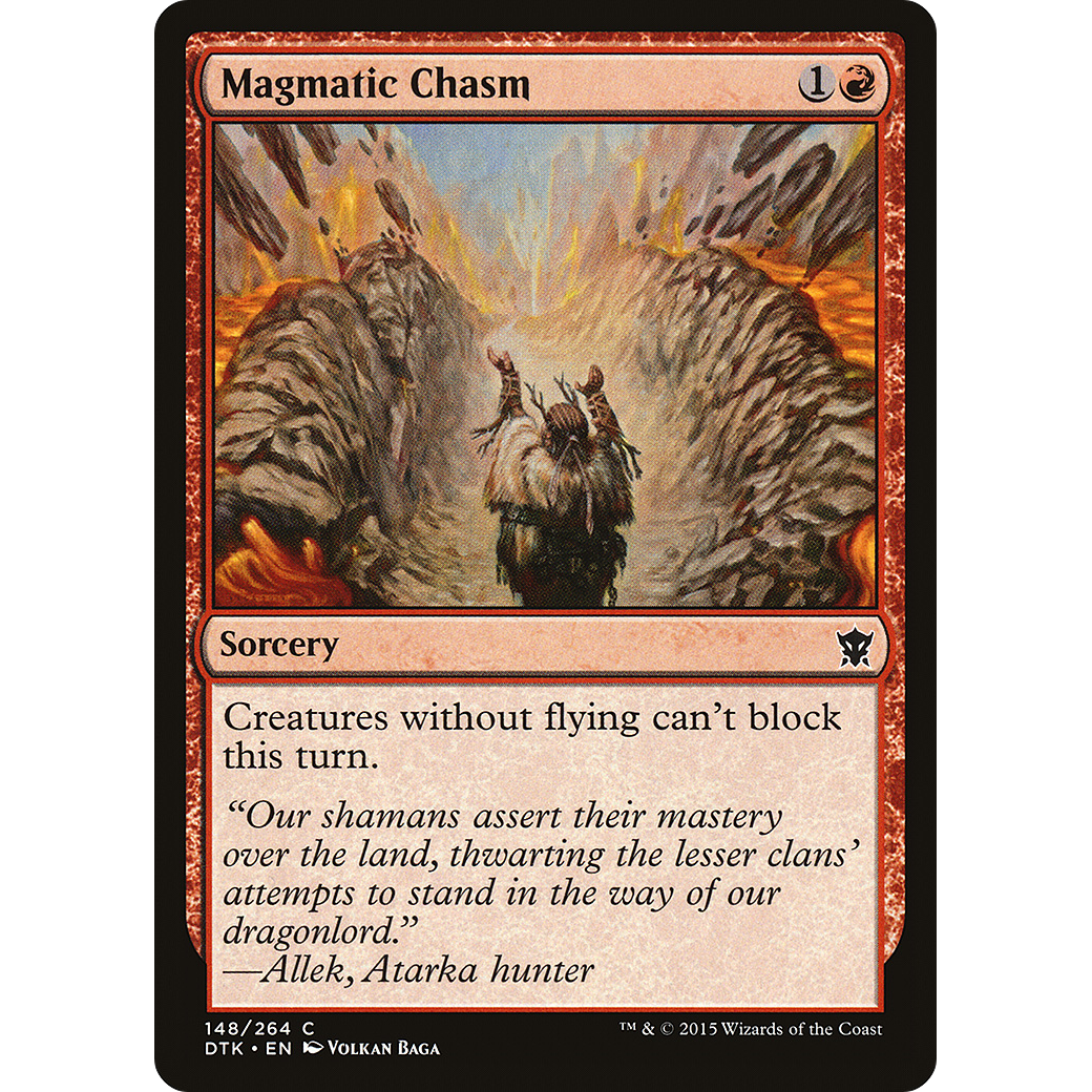Magmatic Chasm (DTK-148) - Dragons of Tarkir Foil