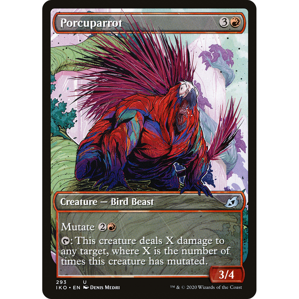 Porcuparrot (Showcase) (IKO-293) - Ikoria: Lair of Behemoths: (Showcase) Foil