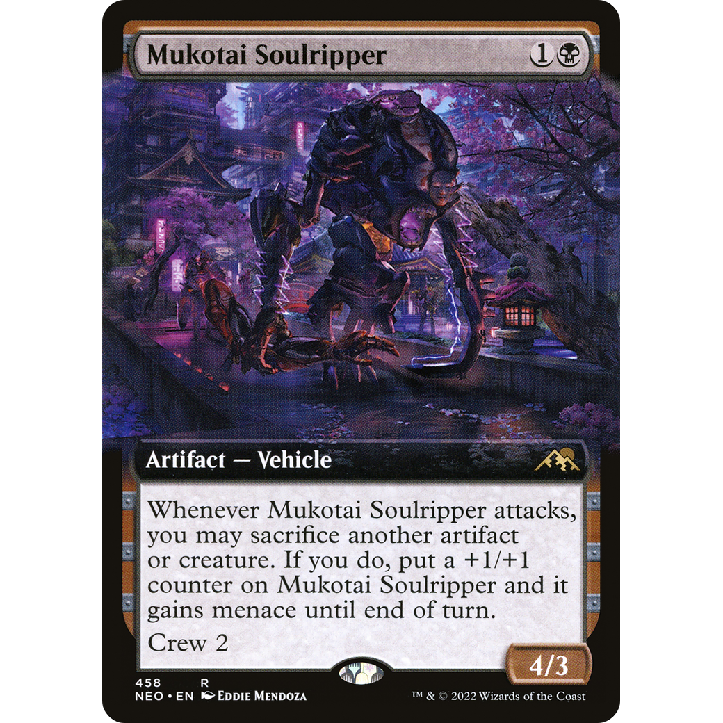 Mukotai Soulripper (NEO-458) - Kamigawa: Neon Dynasty: (Extended Art) Foil