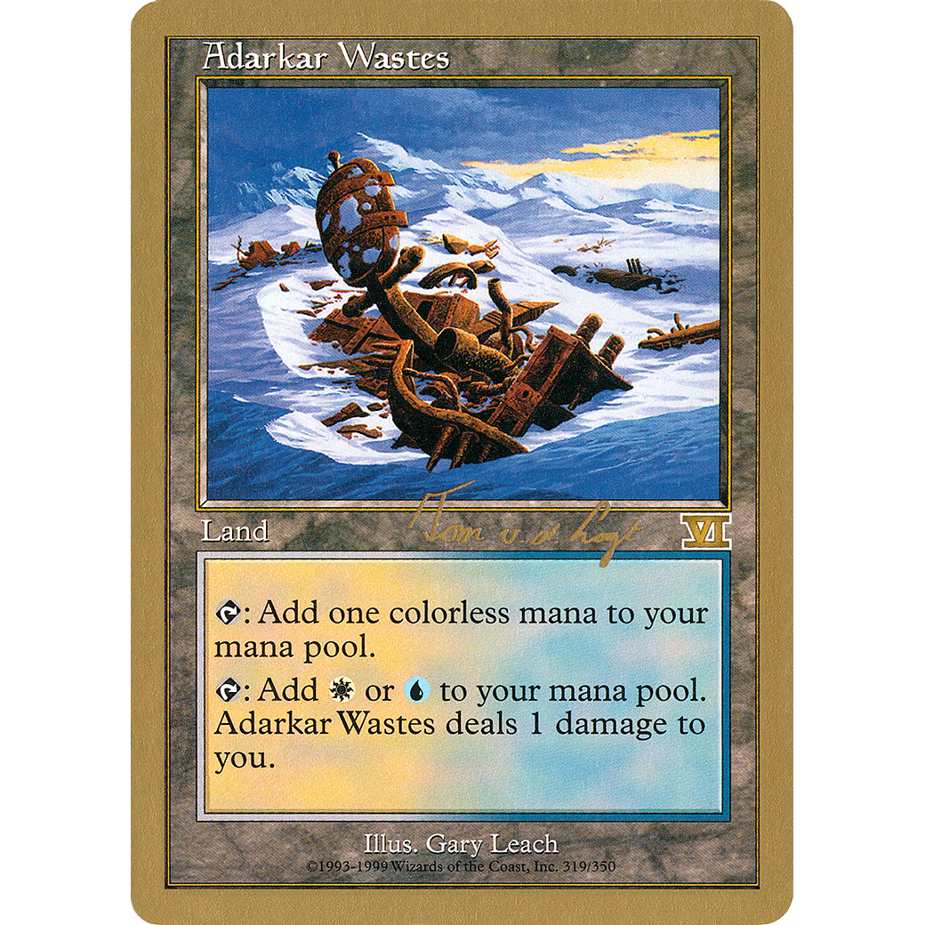 Adarkar Wastes - 2000 Tom van de Logt (6ED) (WCD-) - World Championship Decks 2000