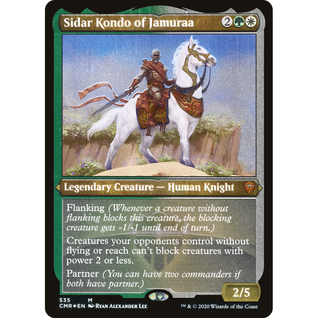 Sidar Kondo of Jamuraa (Foil Etched) (CMR-535) - Commander Legends Foil