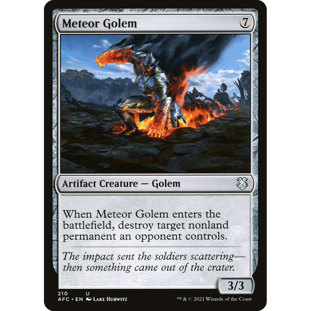 Meteor Golem (AFC-210) - Forgotten Realms Commander