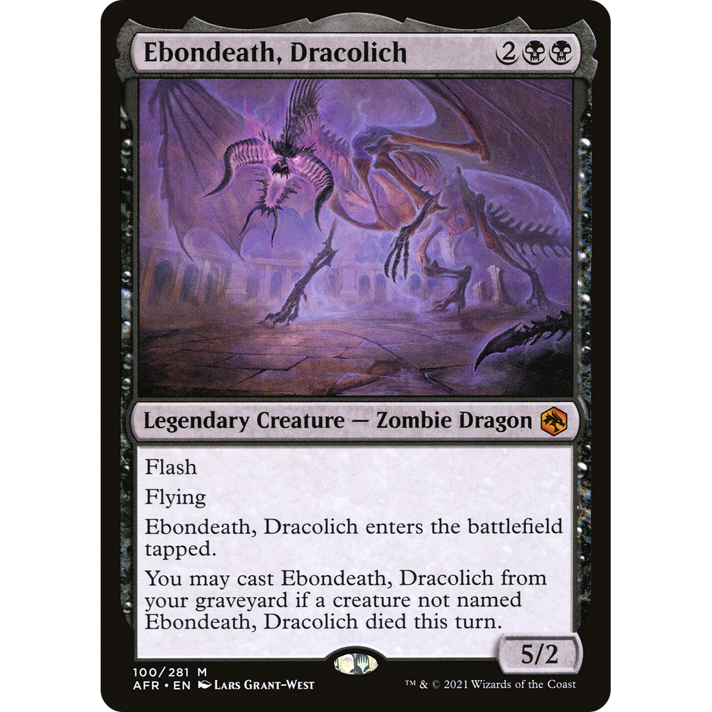 Ebondeath, Dracolich (AFR-100) - Adventures in the Forgotten Realms Foil