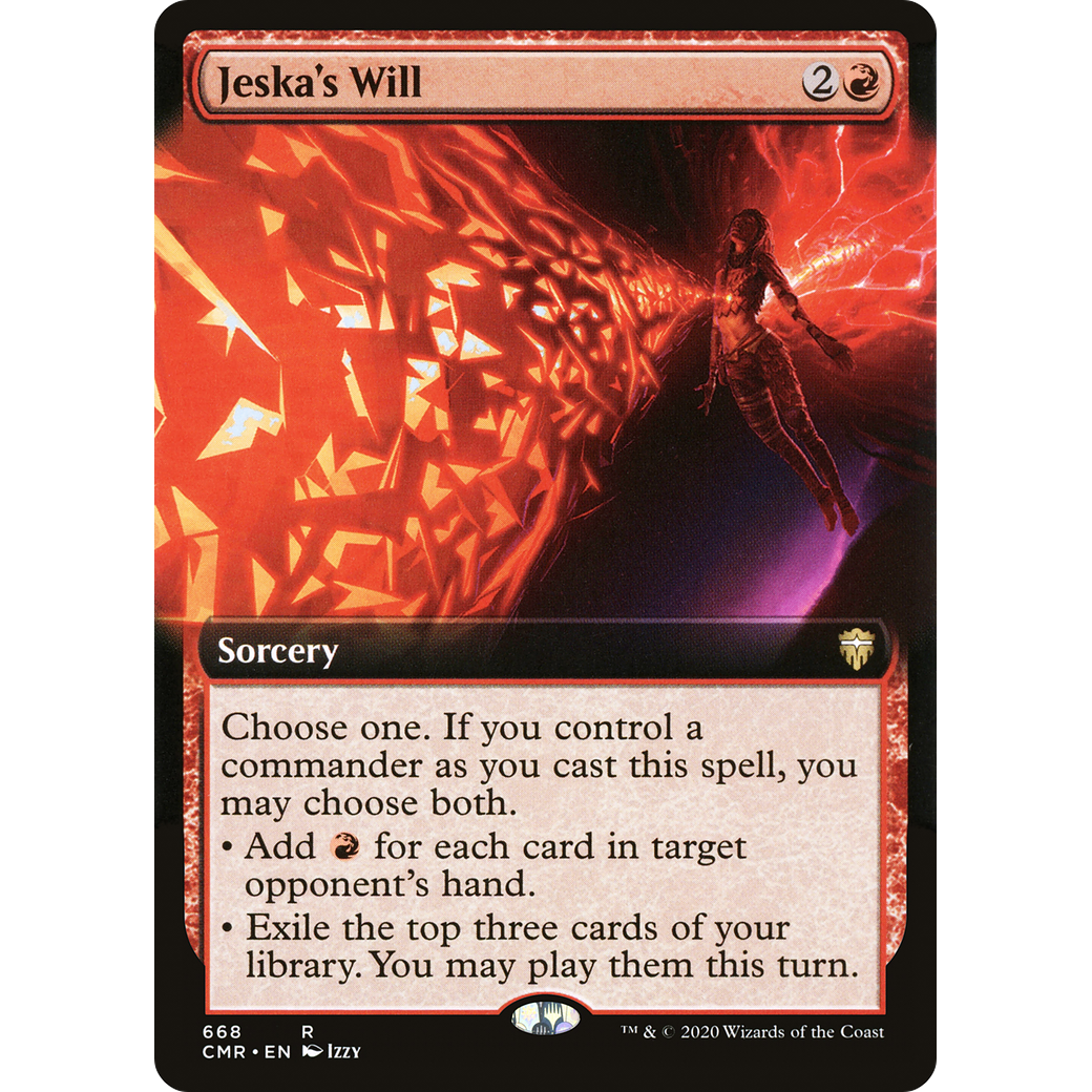 Jeska's Will (Extended Art) (CMR-668) - Commander Legends: (Extended Art) Foil