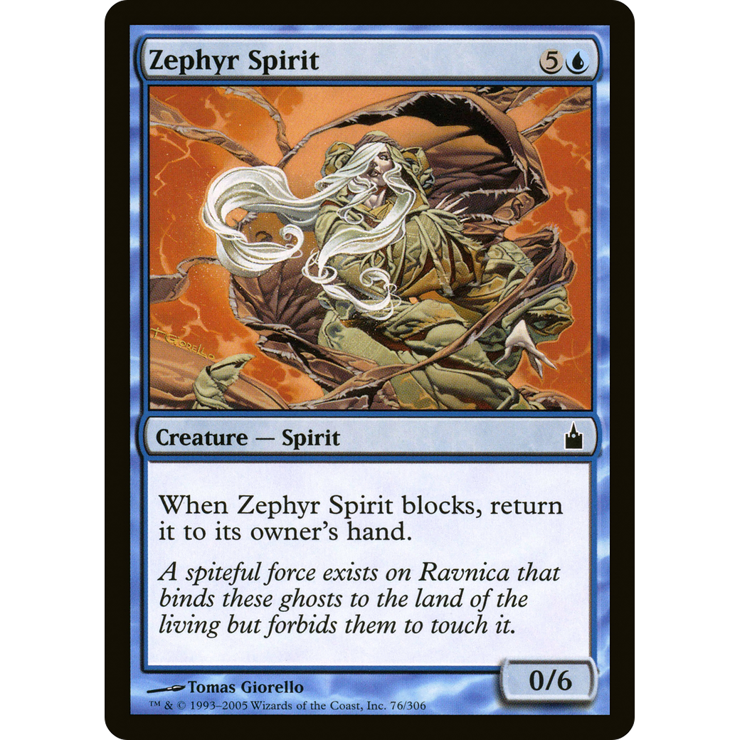 Zephyr Spirit (RAV-076) - Ravnica: City of Guilds