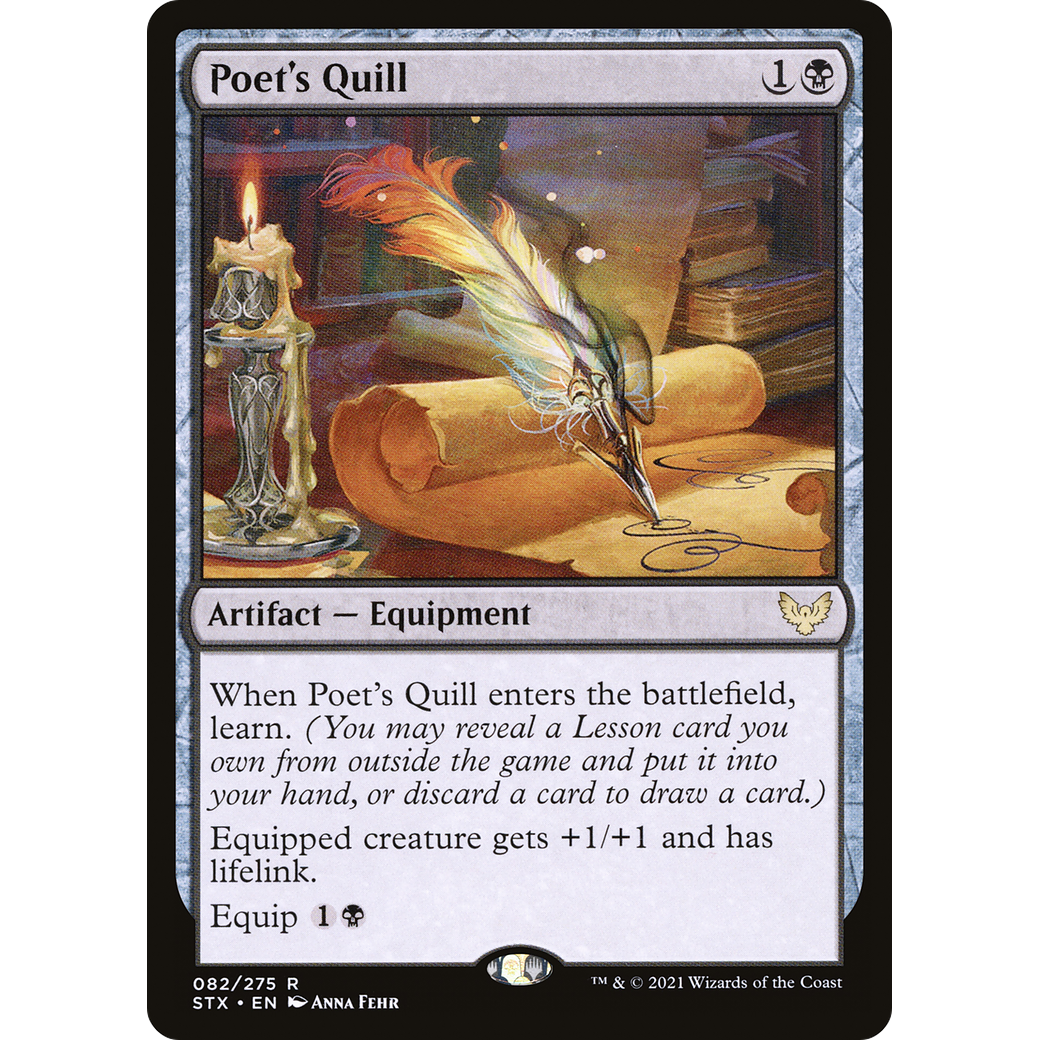 Poet's Quill (STX-082) - Strixhaven: School of Mages