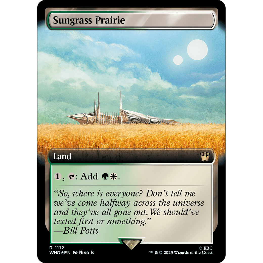 Sungrass Prairie (Extended Art) (Surge Foil) (WHO-1112) - Doctor Who: (Extended Art) Foil
