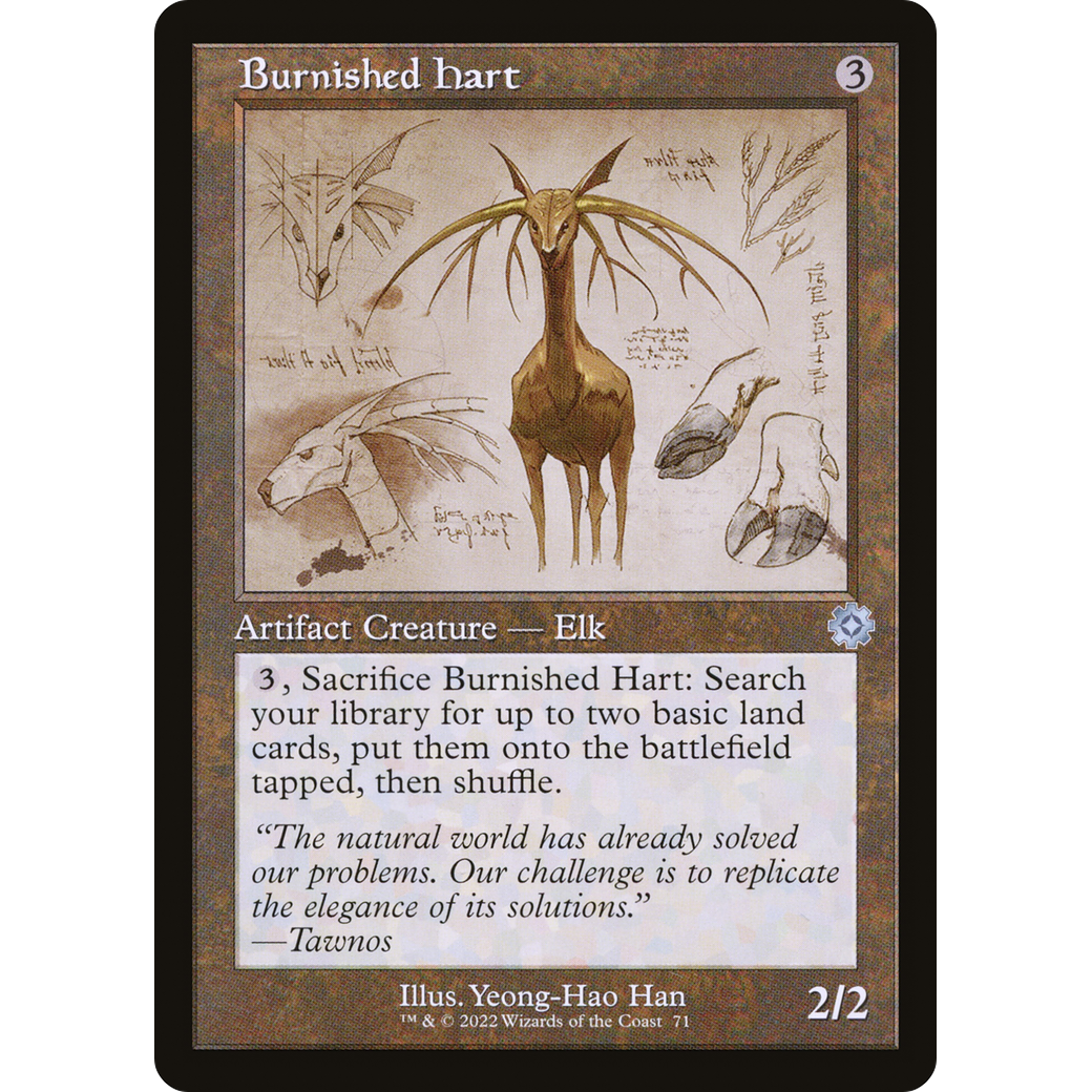 Burnished Hart (Schematic) (BRR-071) - The Brothers' War Retro Artifacts Foil