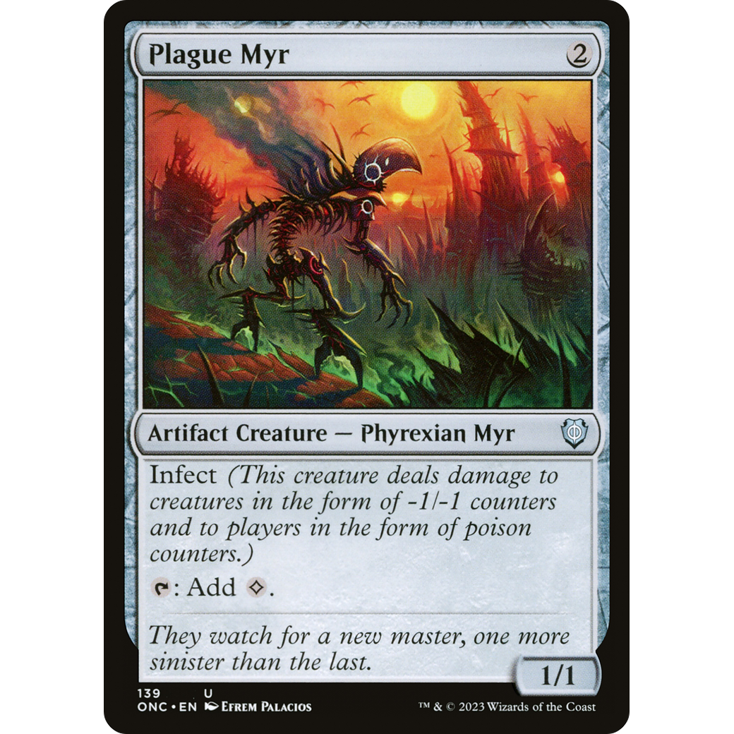 Plague Myr (ONC-139) - Phyrexia: All Will Be One Commander
