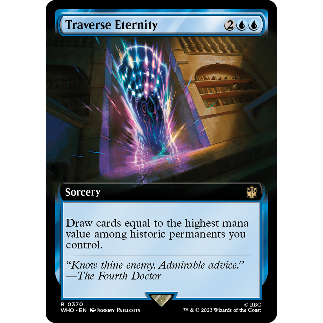 Traverse Eternity (Extended Art) (WHO-370) - Doctor Who: (Extended Art) Foil