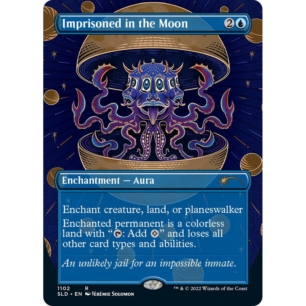 Imprisoned in the Moon (Borderless) (SLD-1102) - Secret Lair Drop (Borderless) Foil