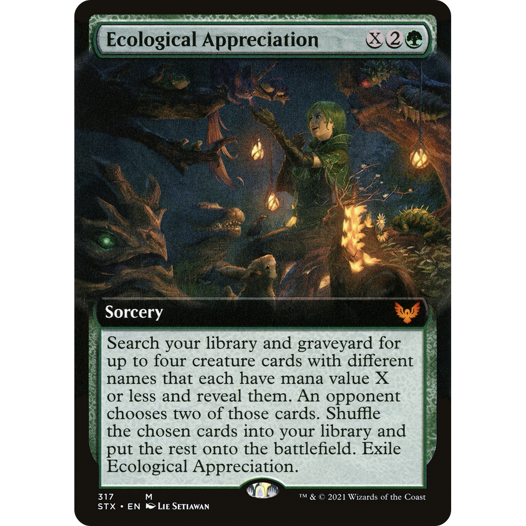 Ecological Appreciation (Extended Art) (STX-317) - Strixhaven: School of Mages: (Extended Art) Foil