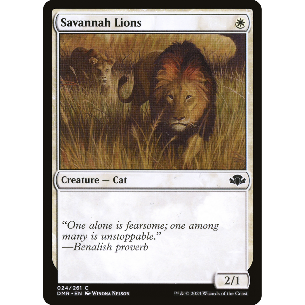 Savannah Lions (DMR-024) - Dominaria Remastered Foil