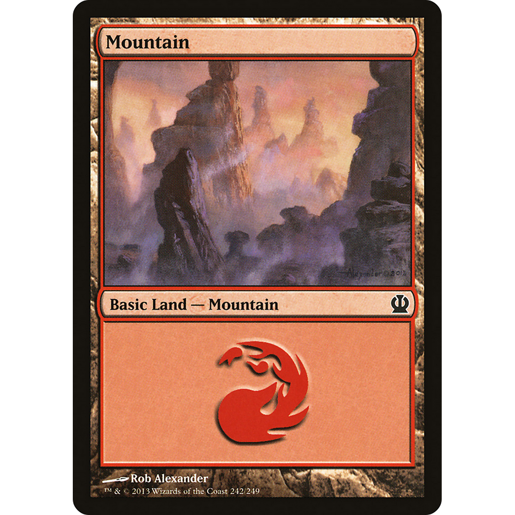 Mountain (242) (THS-242) - Theros Foil