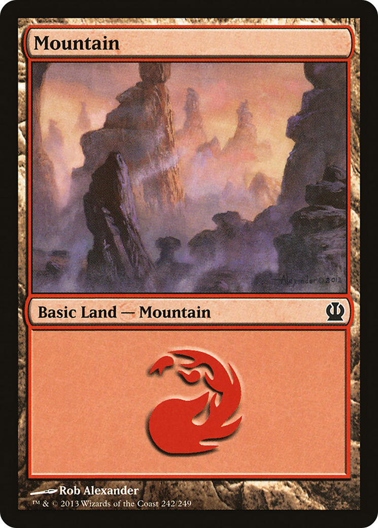 Mountain (242) (THS-242) - Theros Foil