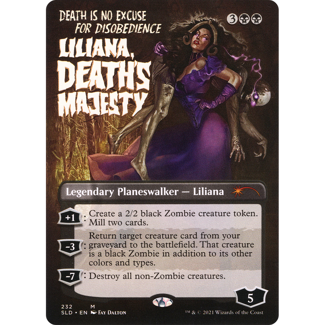 Liliana, Death's Majesty (SLD-232) - Secret Lair Drop (Borderless)